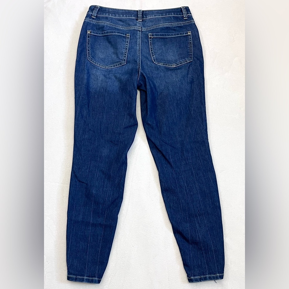 Maurices Everflex High Rise Distressed Blue Women’s Stretchy Jeans Size 10 - Picture 13 of 16
